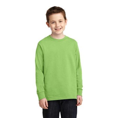 Port & Company ®  Youth Long Sleeve 5.4-oz 100% Cotton T-Shirt. PC54YLS