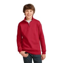JERZEES ®  Youth 1/4-Zip Cadet Collar Sweatshirt. 995Y