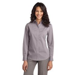 Port Authority ®  Ladies Fine Stripe Stretch Poplin Shirt. L647